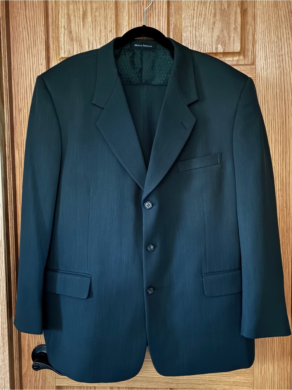 Florenzi Stylish 2 Piece Suit Men’s 46R 40x32 Green 3 Button Blazer Classic - Picture 3 of 16